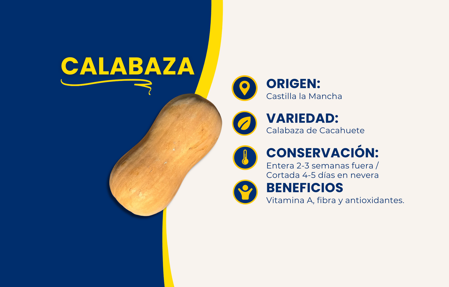 Calabaza de Cacahuete de Nuestros Agricultores - 8kg