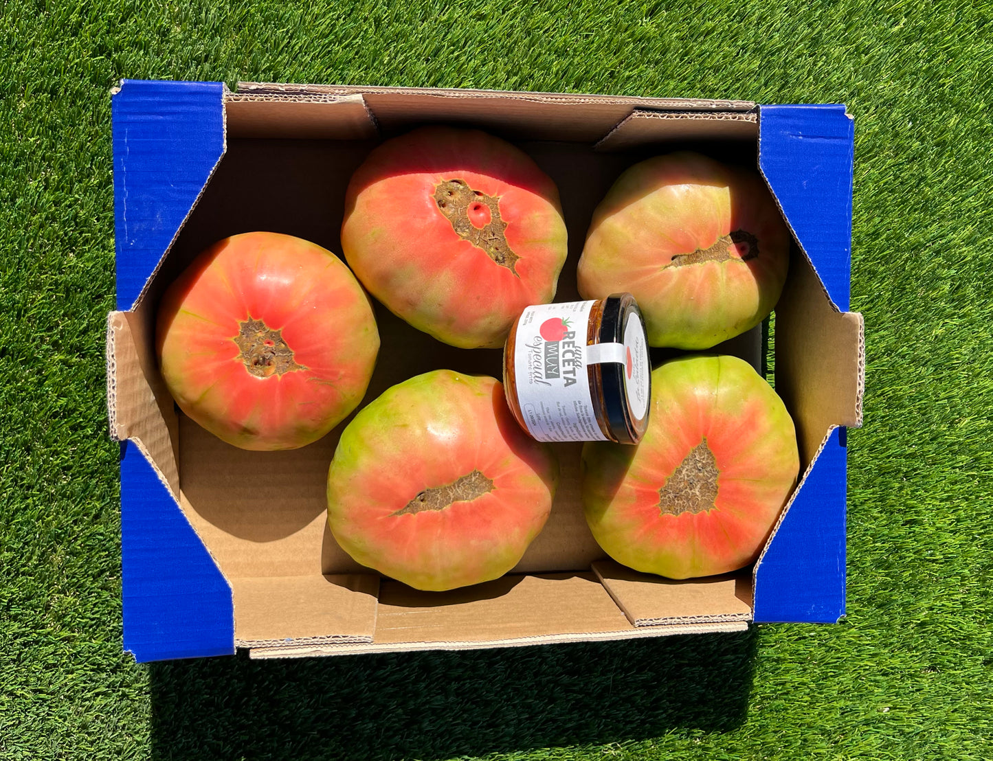 4kg Tomate Barbastro + 1 Tarro de Frito de Tomate Cherry