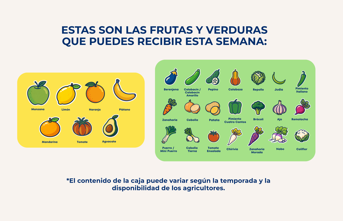 Caja Mixta de Frutas y Verduras de Temporada de Nuestros Agricultores