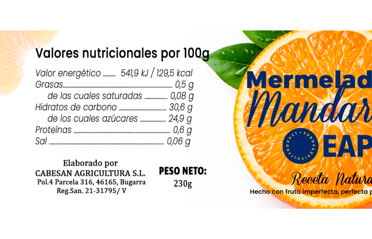 Mermelada de Mandarina - 1 tarro