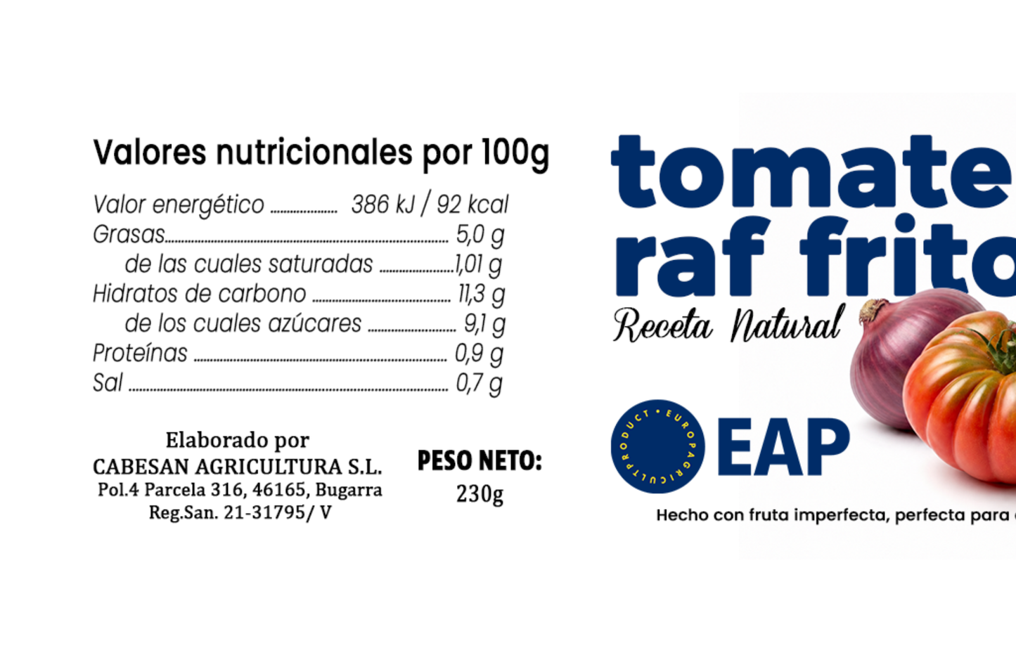 Frito de Tomate Raf - 6 tarros