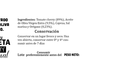 Tomate Cherry Deshidratado y Macerado en AOVE - 6 tarros