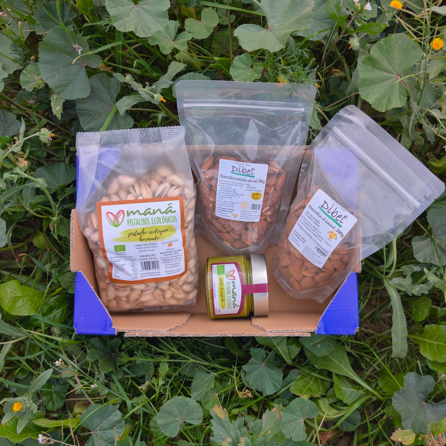 Crema de Pistacho + 200gr Almendra Natural + 200gr Almendra Tostada + 500gr Pistacho Horneado