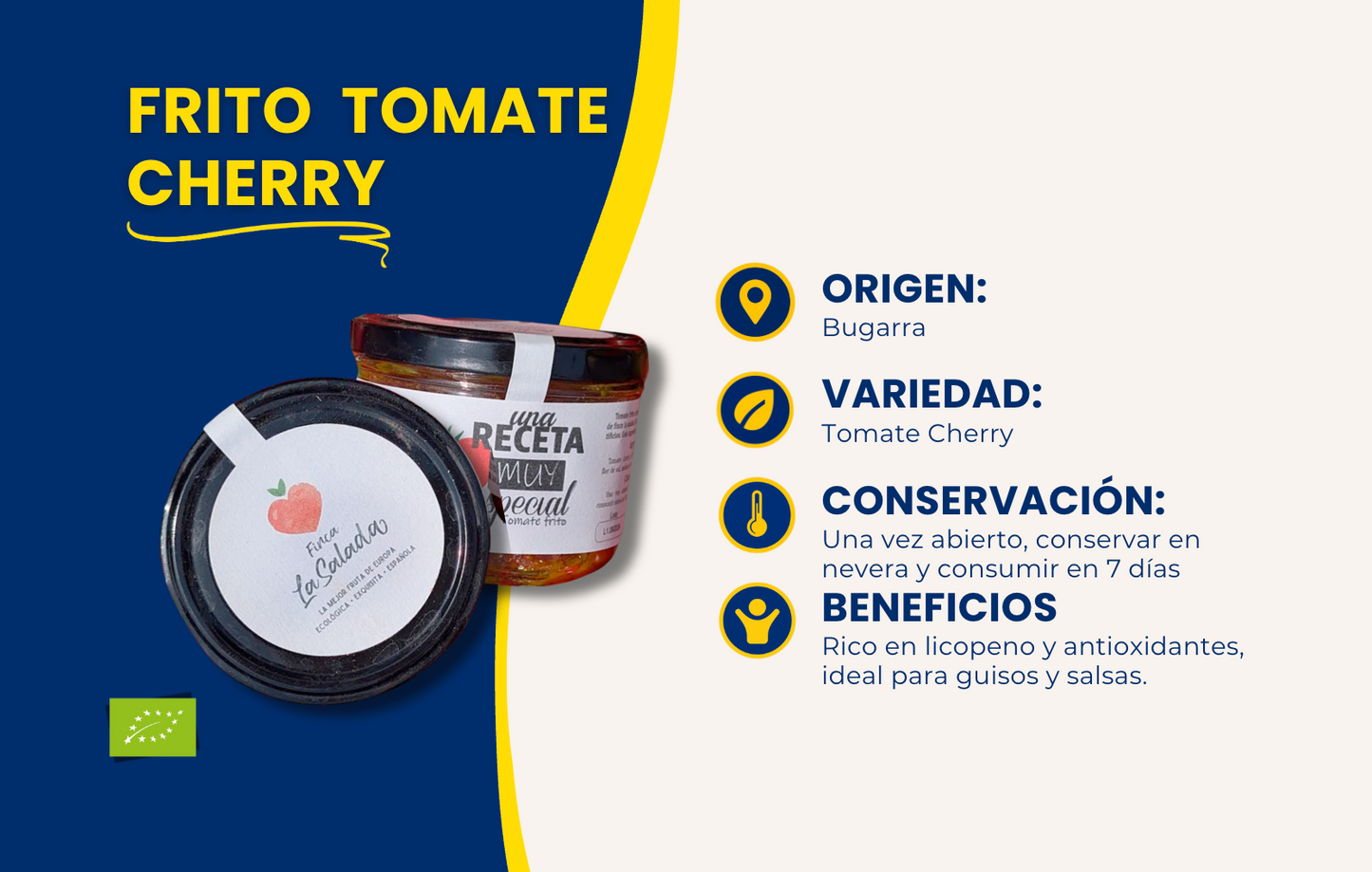 Frito de Tomate Cherry - 6 tarros