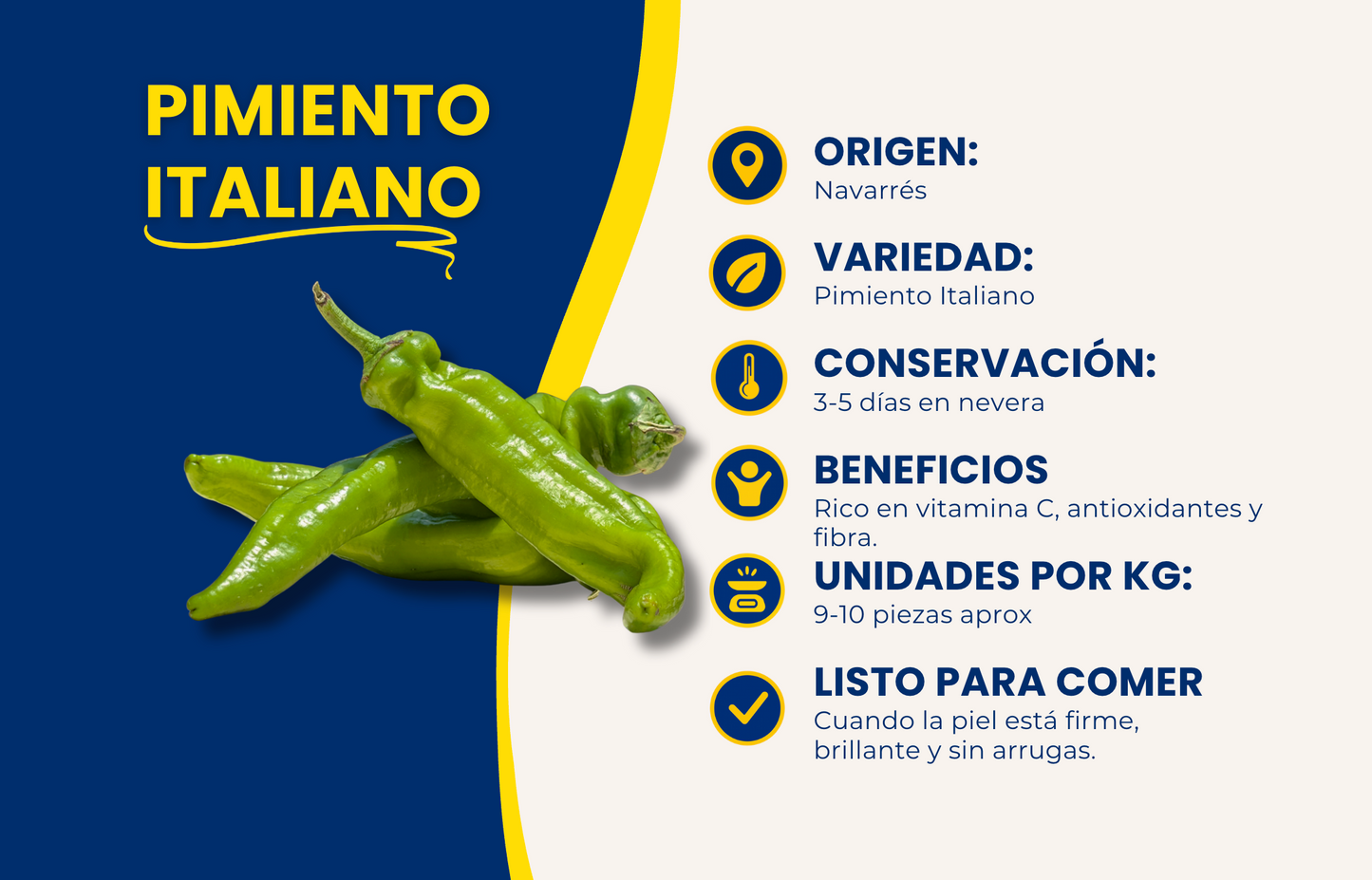 Pimiento Italiano de Nuestros Agricultores