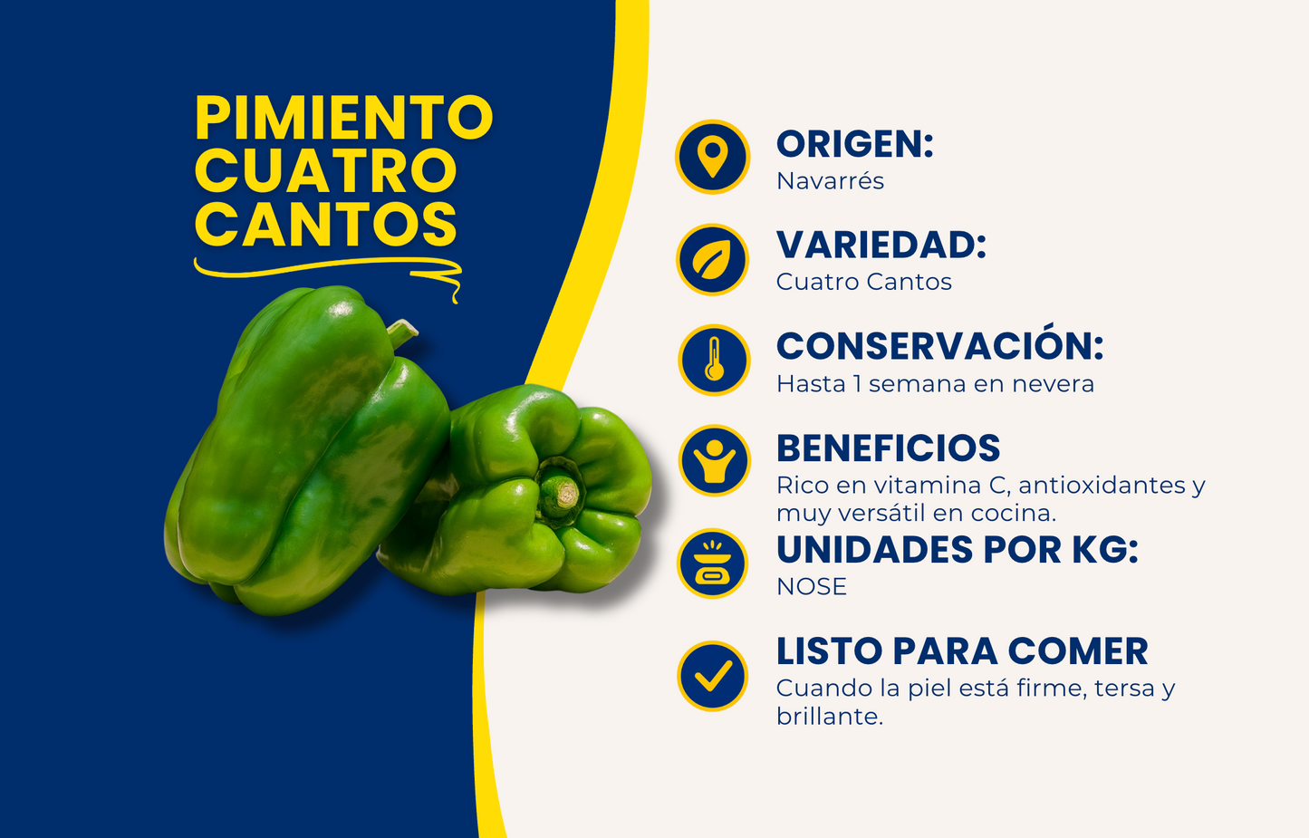 Pimiento Cuatro Cantos de Nuestros Agricultores