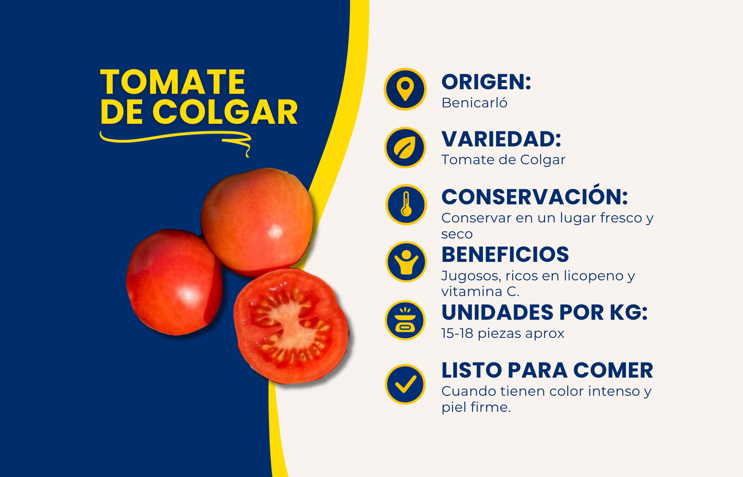 Tomate de Colgar - 2.2kg