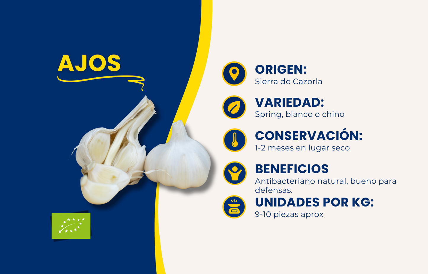 Ajo Ecológico - 3kg