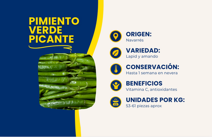 Pimiento Verde Picante - 1.3kg