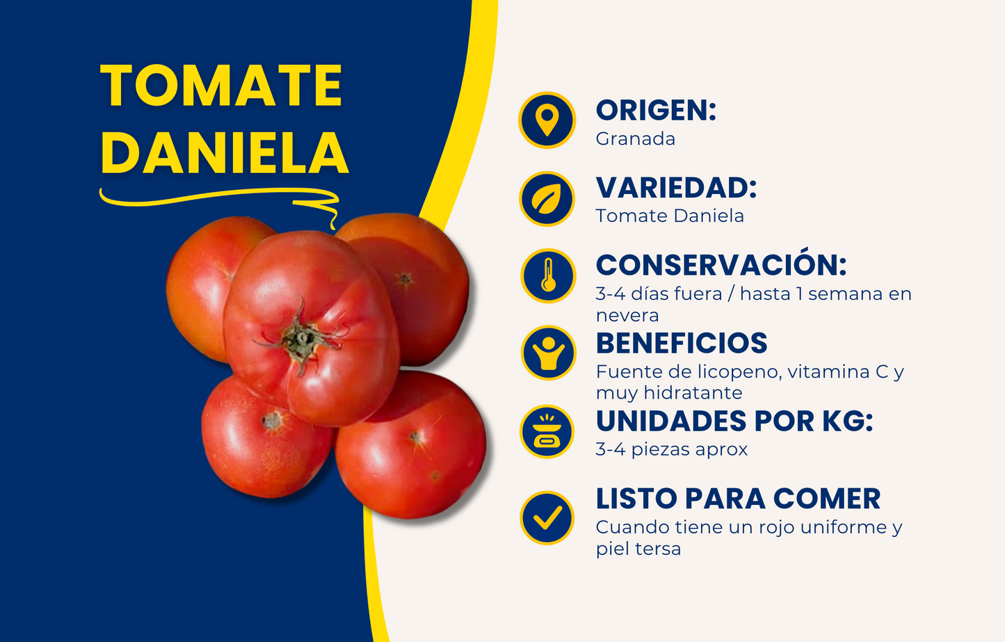Tomate Daniela de Nuestros Agricultores