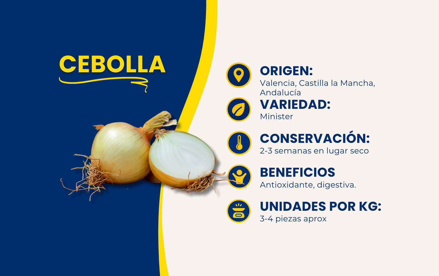 Cebollas de Nuestros Agricultores Españoles