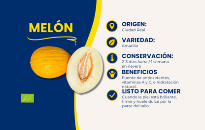 Melón Amarillo Ecológico - 7.5kg