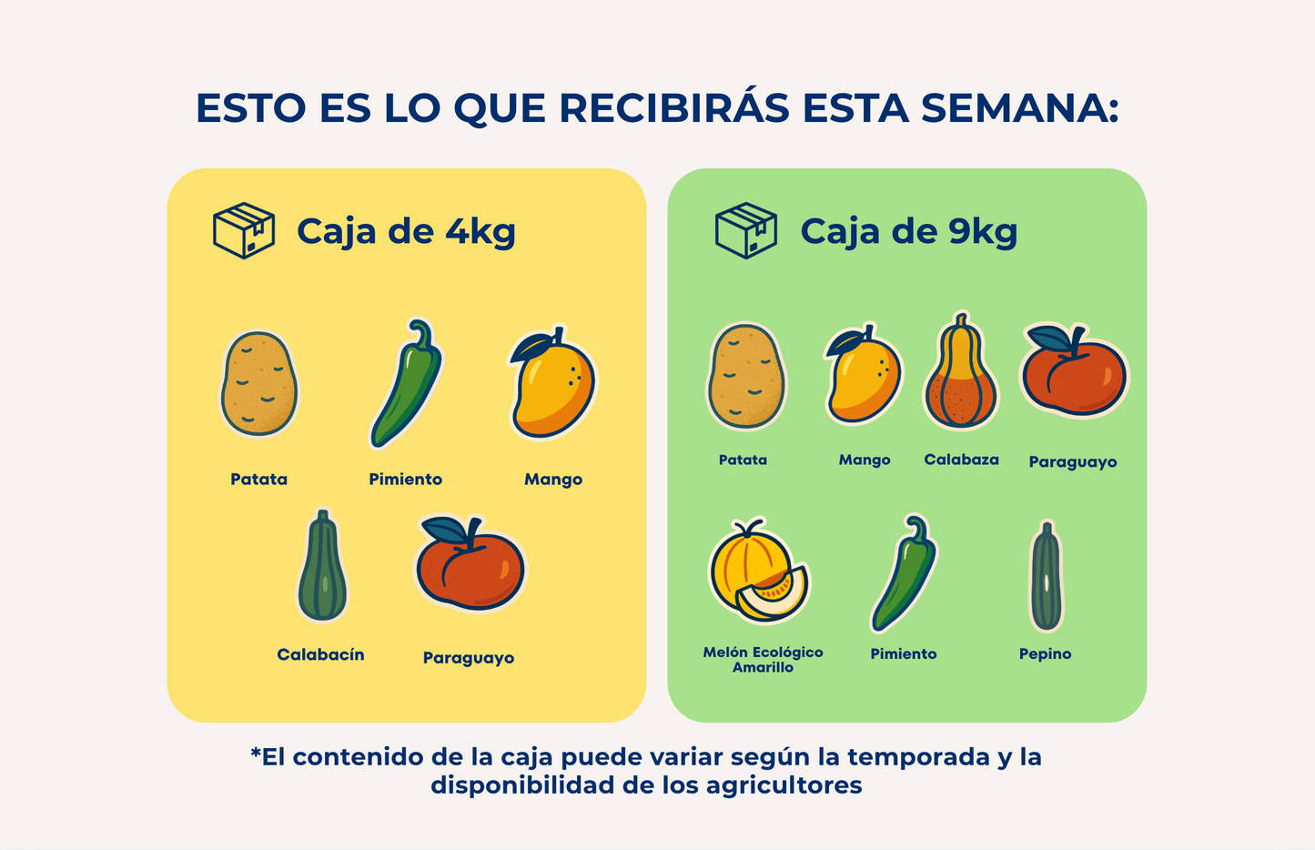 Caja Mixta de Frutas y Verduras de Temporada de Nuestros Agricultores