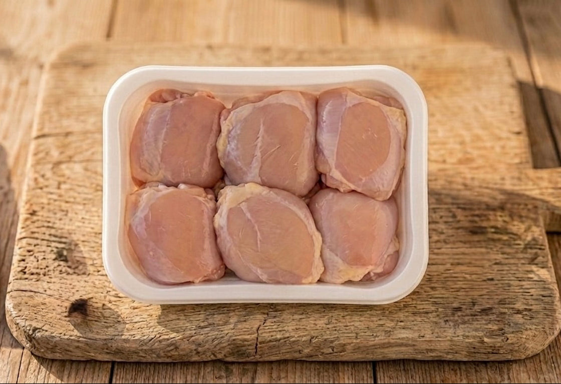 Contramuslos Enteros Deshuesados sin Piel de Pollo 1kg