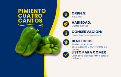 Pimiento Cuatro Cantos de Nuestros Agricultores