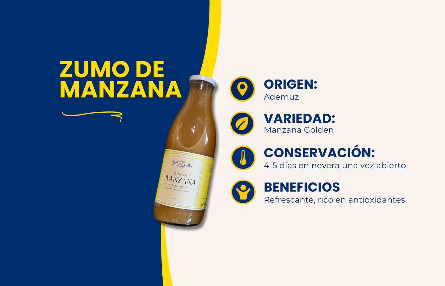 Zumo de Manzana de Ademuz - 4L