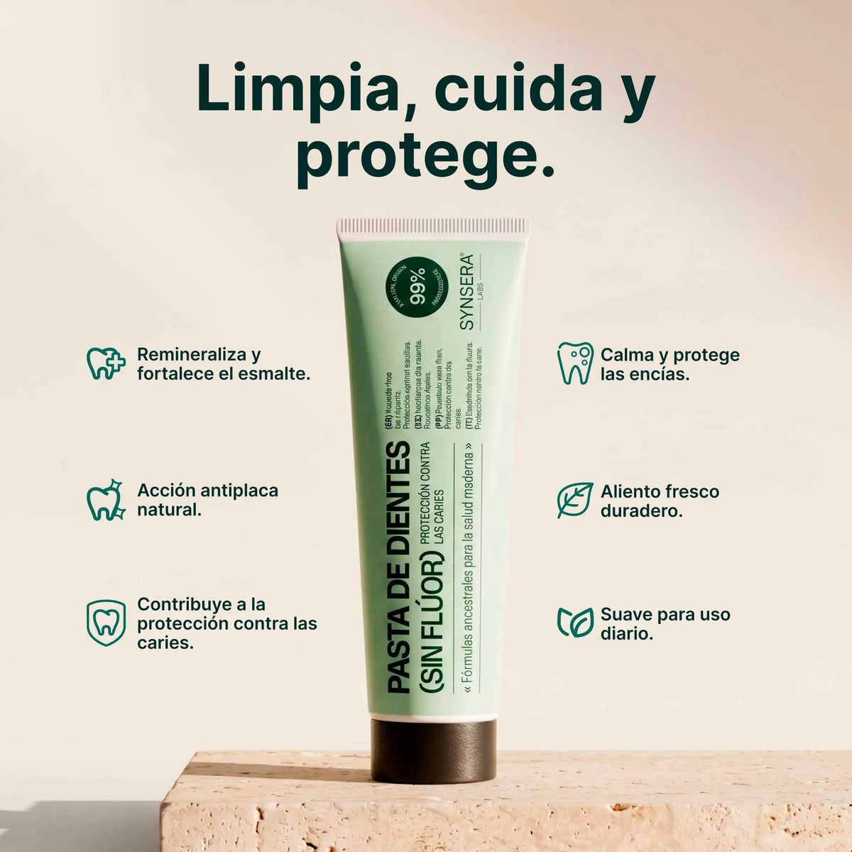 Pasta de dientes sin flúor (75ml)