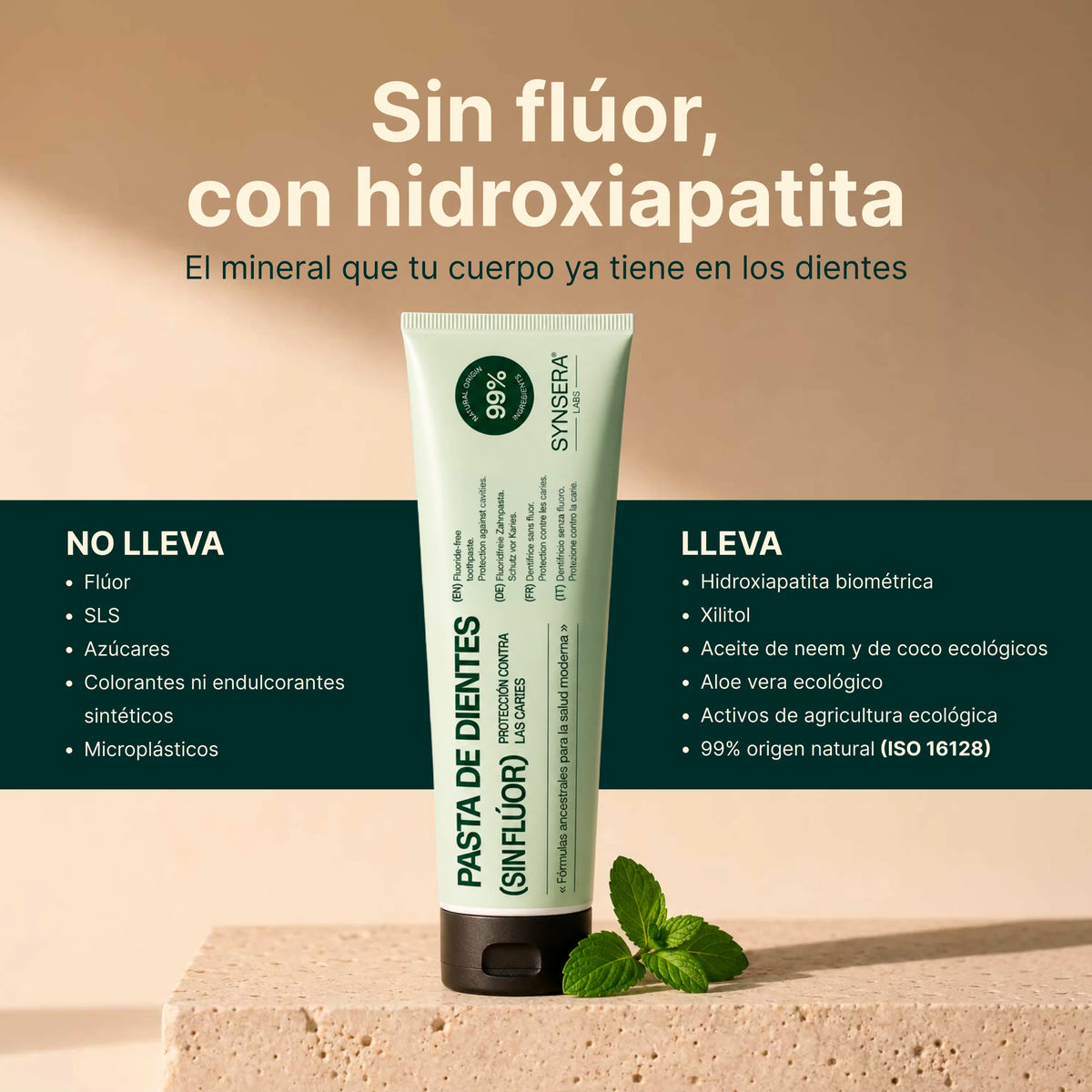 Pasta de dientes sin flúor (75ml)