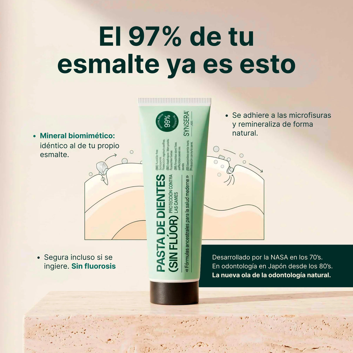 Pasta de dientes sin flúor (75ml)