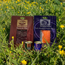 Entenschinken + geräucherte Forelle + Entenmousse + Foie Gras