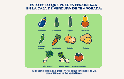 Caja de Verdura de Temporada de Nuestros Agricultores
