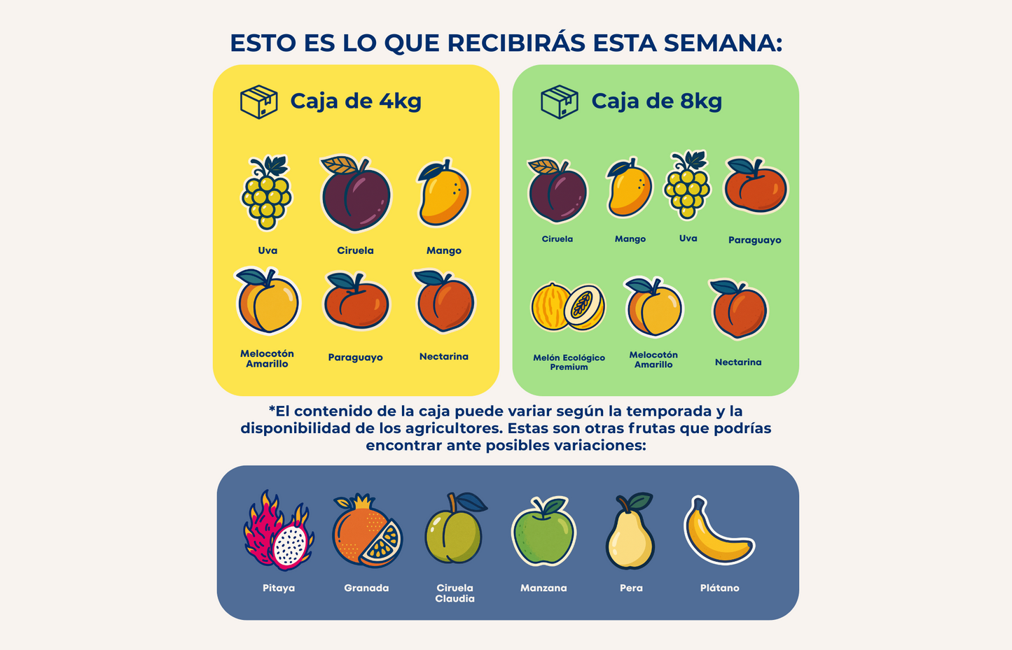 Caja de Fruta de Temporada de Nuestros Agricultores