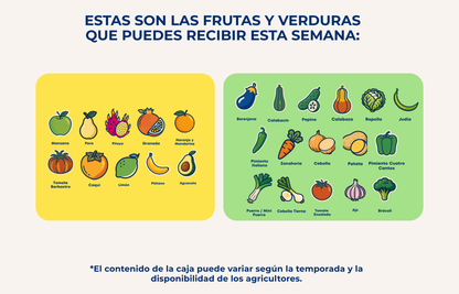 Caja Mixta de Frutas y Verduras de Temporada de Nuestros Agricultores