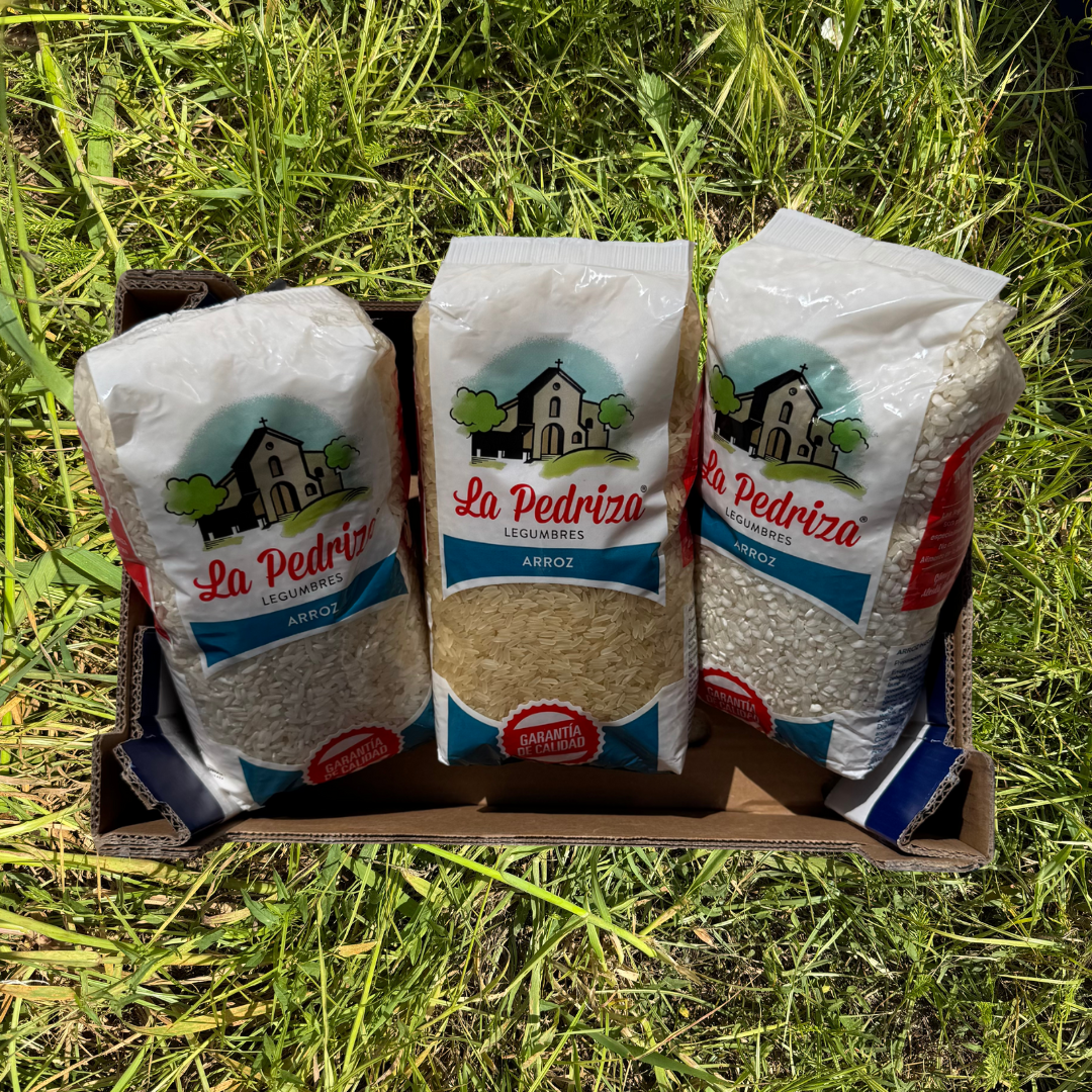 1 kg Rundkornreis + 1 kg Langkornreis + 1 kg Parboiled-Reis