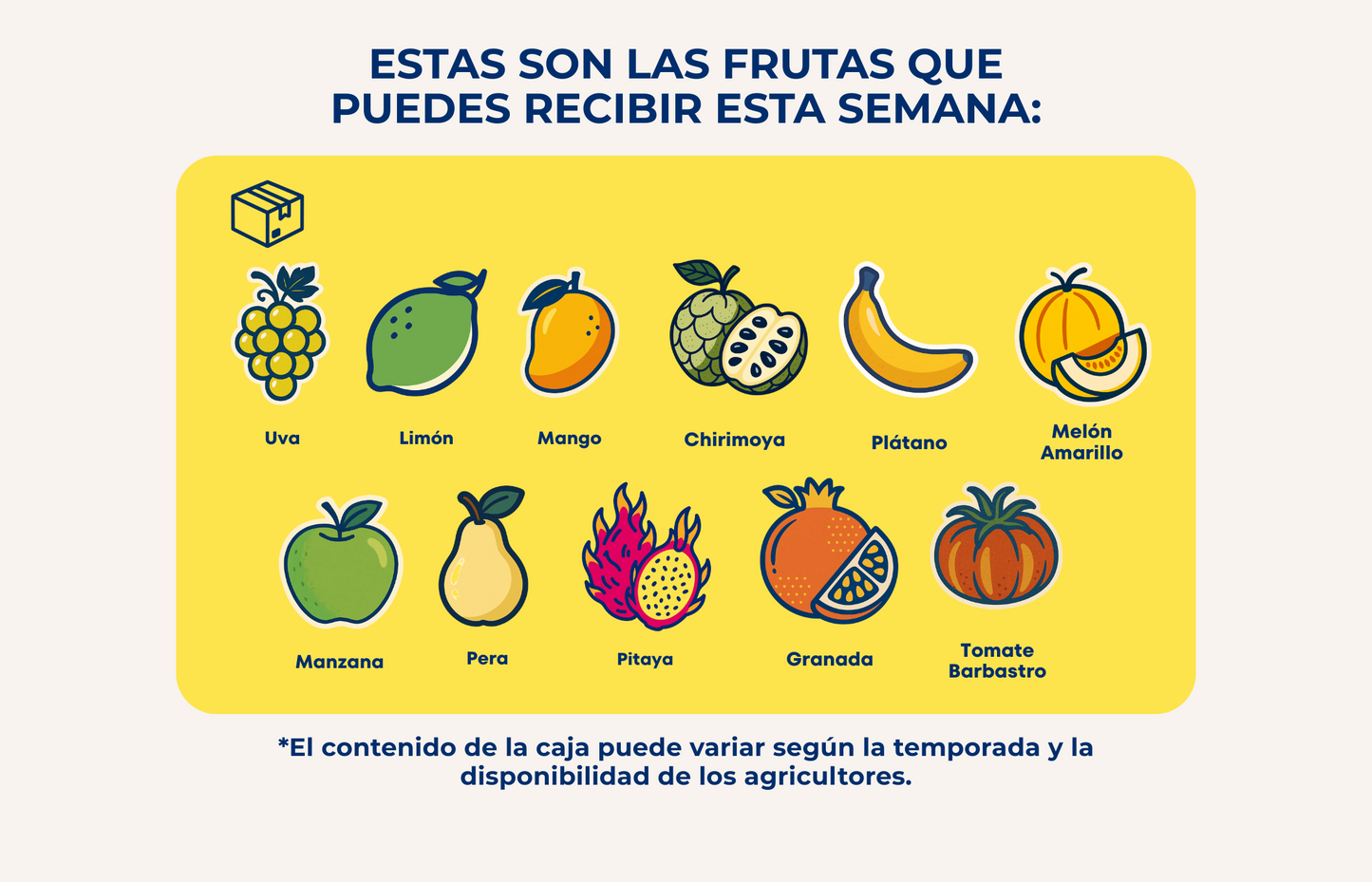 Caja de Fruta de Temporada de Nuestros Agricultores