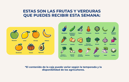Caja Mixta de Frutas y Verduras de Temporada de Nuestros Agricultores
