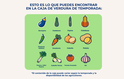 Caja de Verdura de Temporada de Nuestros Agricultores